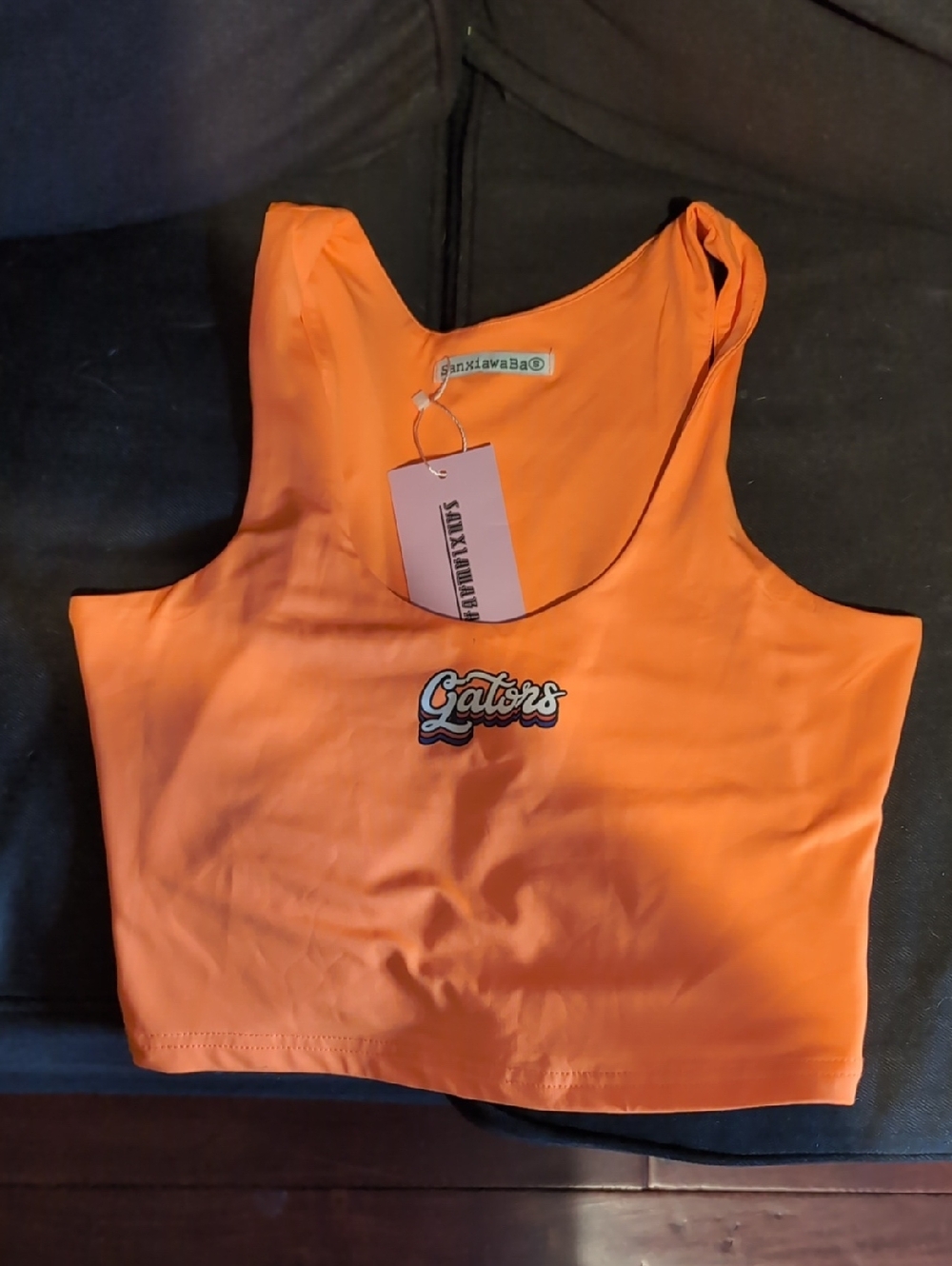 Orange 'Gators' Crop Tank Top